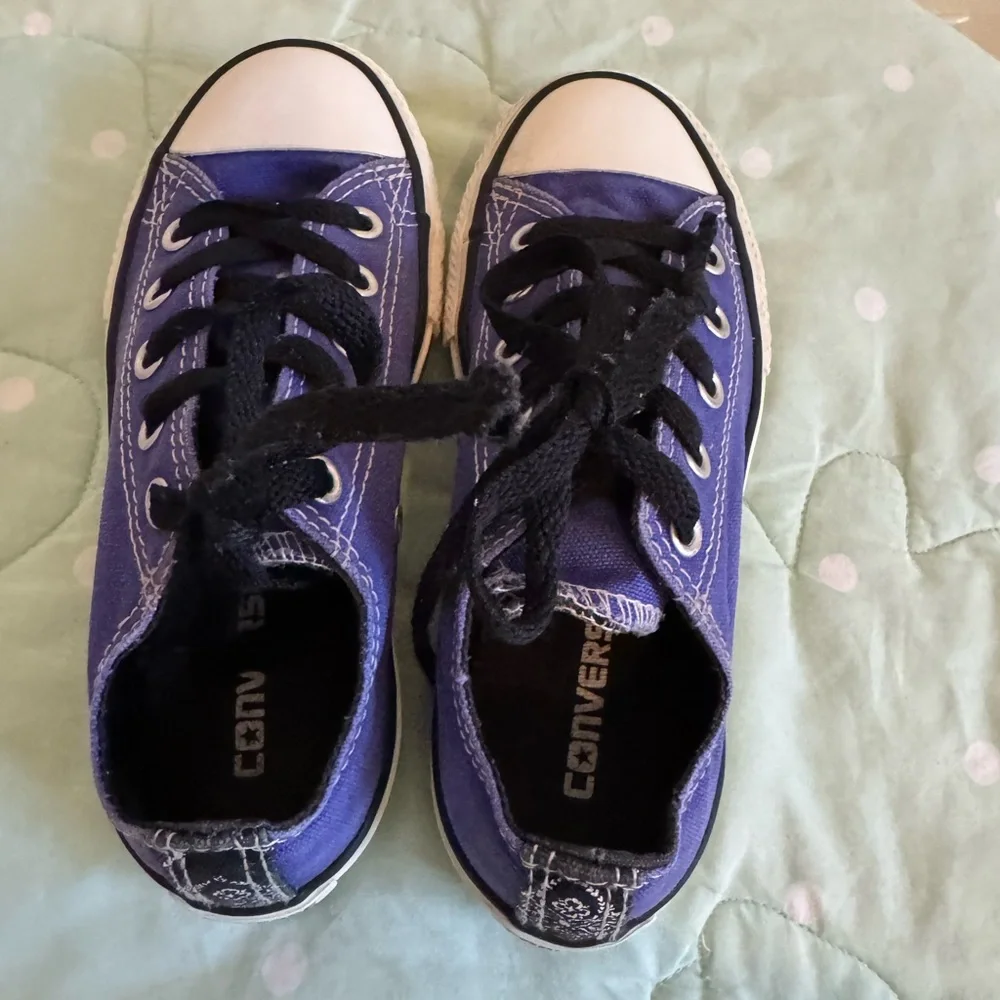 Converse Kids Purple and Black Sneakers size 12